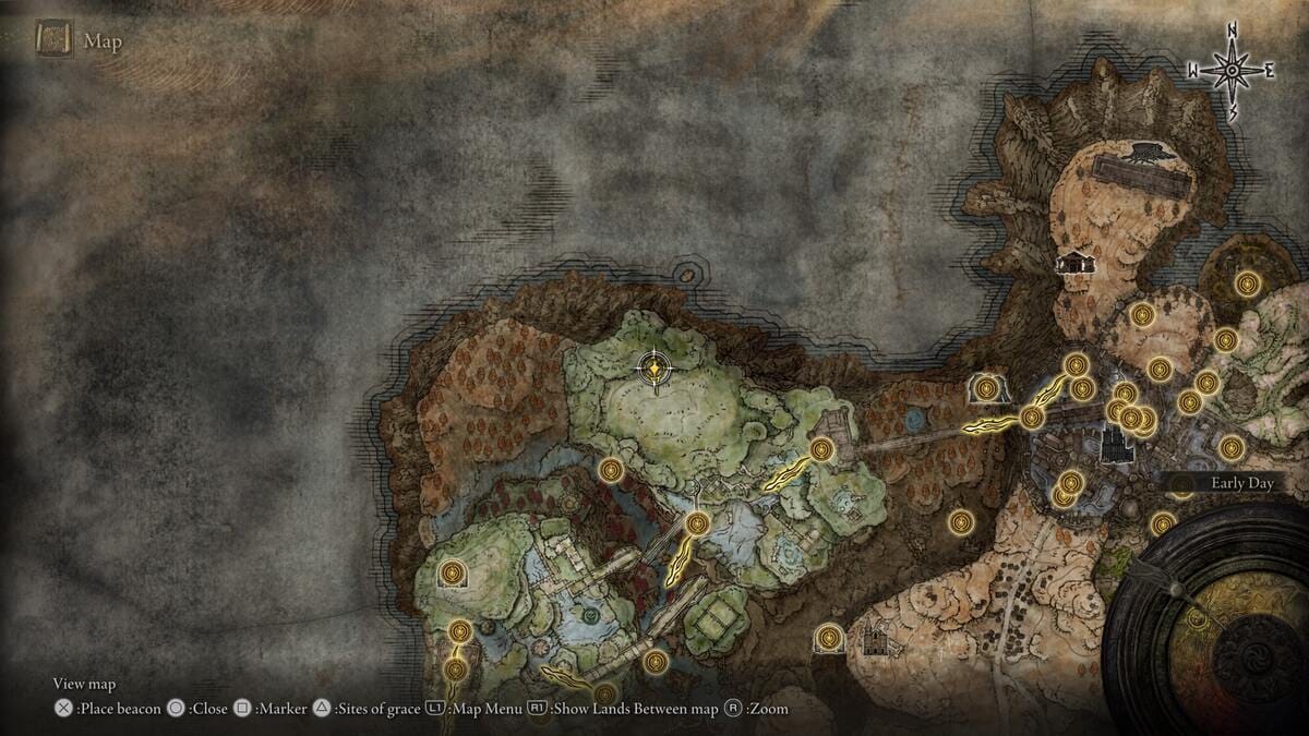Elden Ring Shadow of the Erdtree: the realm of shadow map.