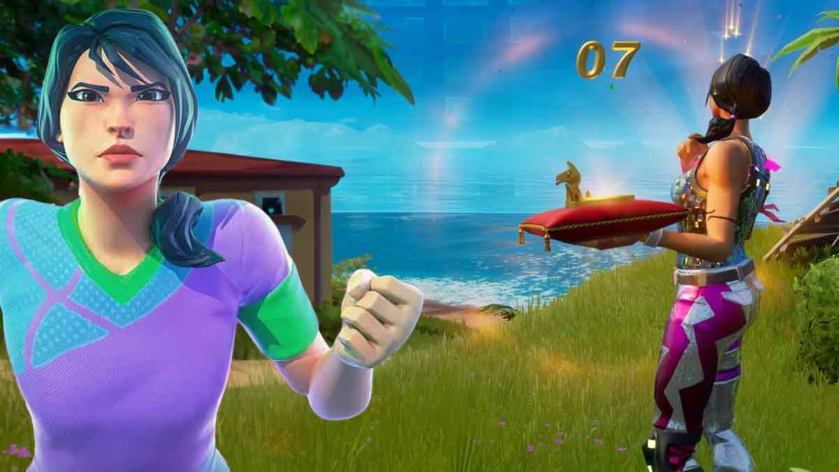 Fortnite player angry at another player having a victory crown
