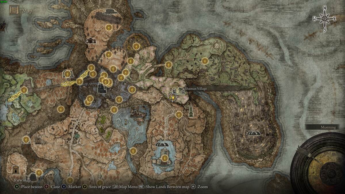 Elden Ring Shadow of the Erdtree: the realm of shadow map.