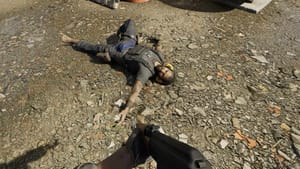 Gray Zone Warfare fix stuttering and lag: A player checks a body for ammo. Image captured by VideoGamer.