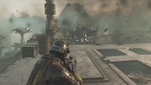 Helldivers 2 aim down sights - A player fights a Hulk in the game.