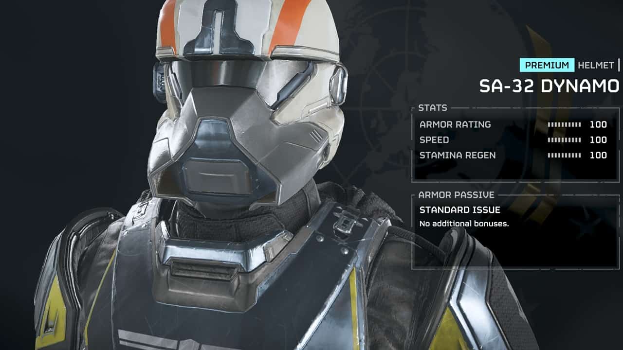 Helldivers 2 best armor: The SA-32 Dynamo helmet in Helldivers 2. Image captured by VideoGamer.