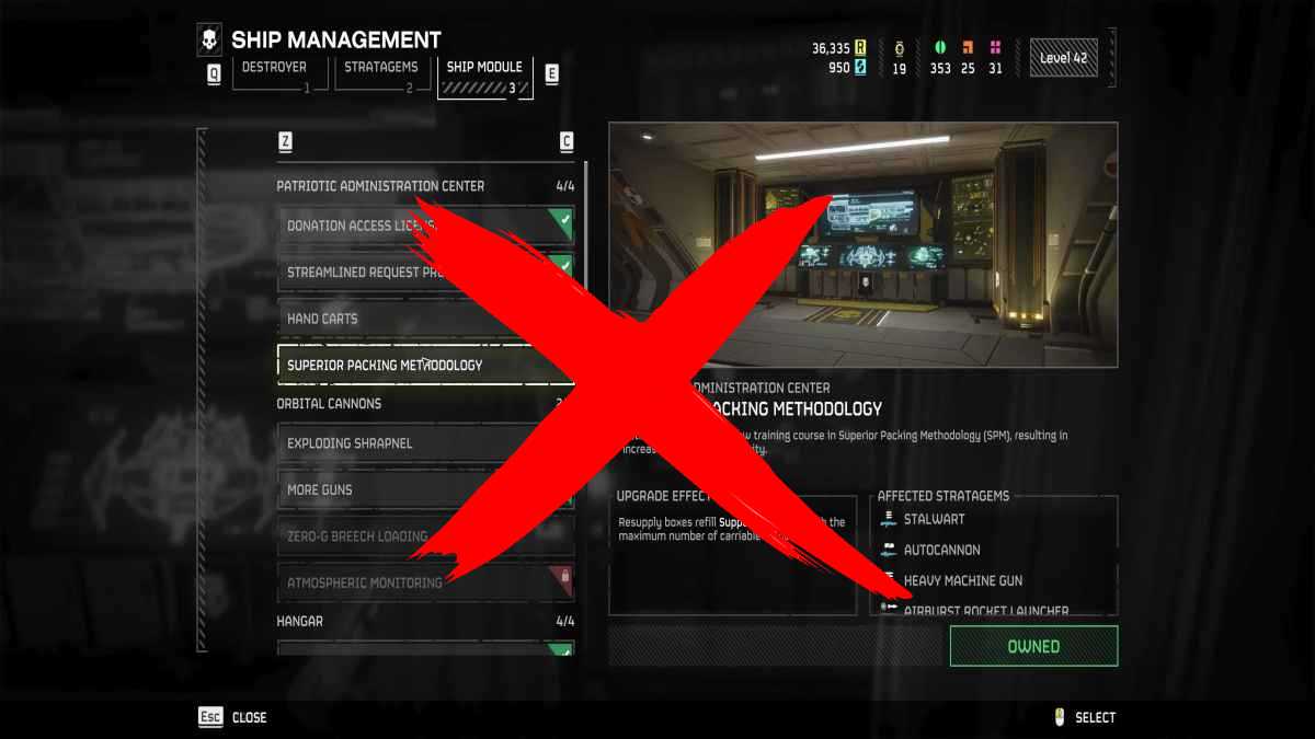 Helldivers 2 Superior Packing Methodology