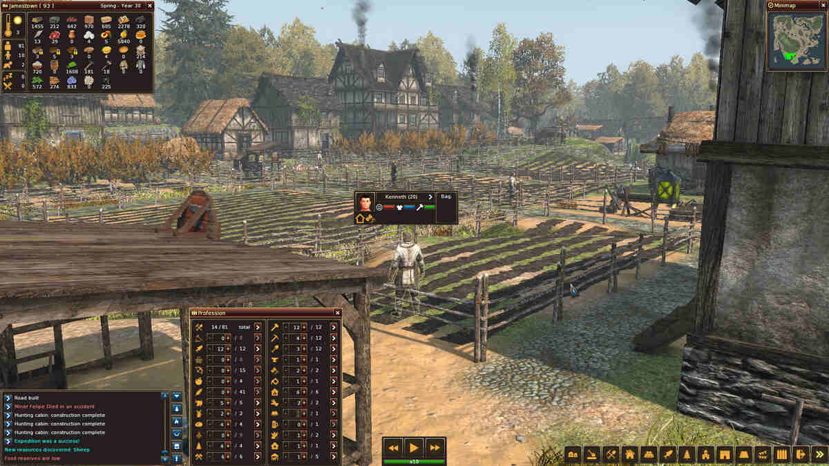 Farming in Life is Feudal Forest Village