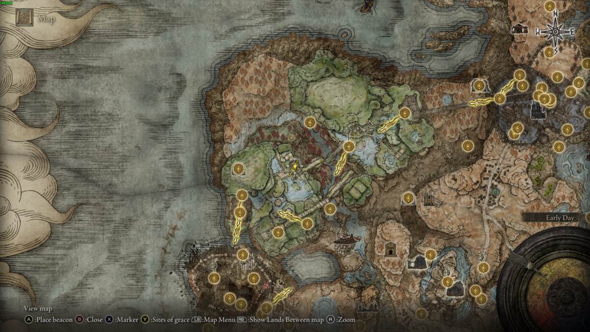 Elden Ring Shadow of the Erdtree: the realm of shadow map.