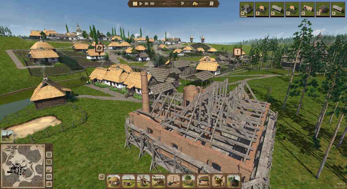 Partially constructed buildings in Ostriv