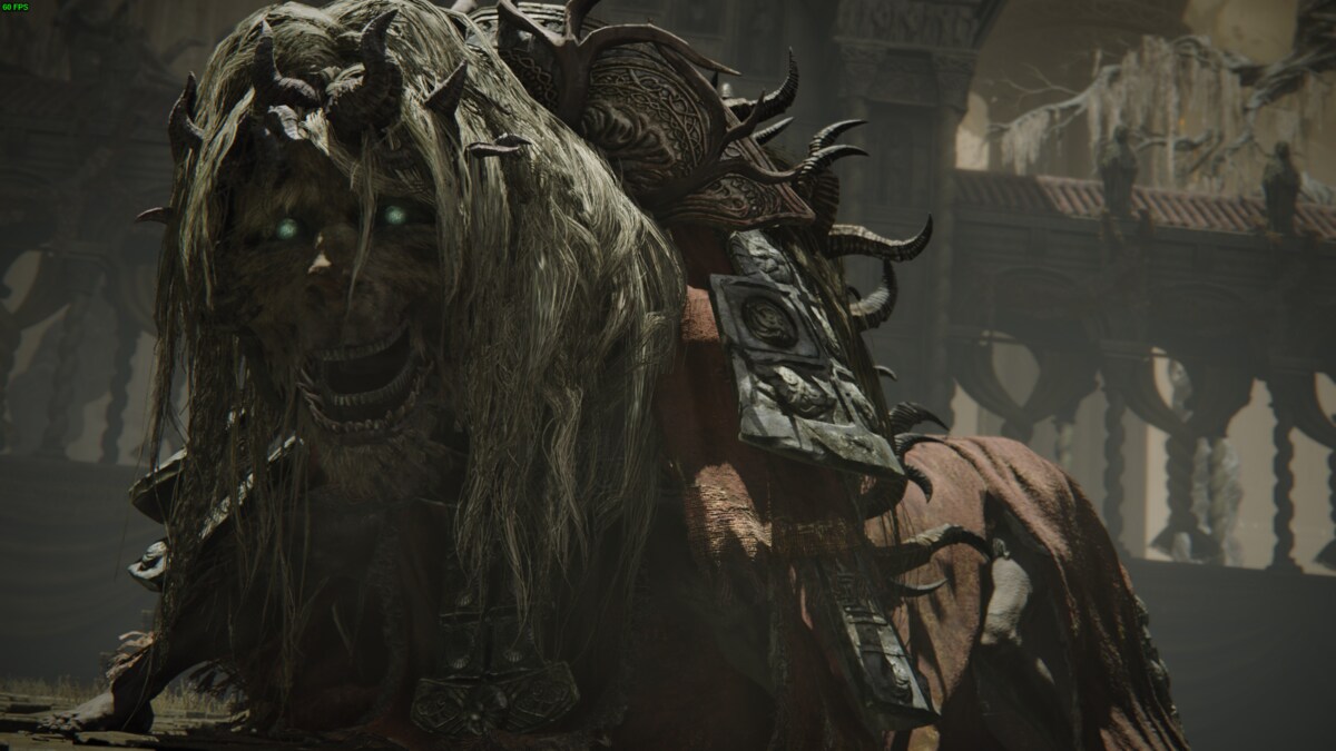 Elden Ring Shadow of the Erdtree review: Divine Dancing Lion boss in Belurat.