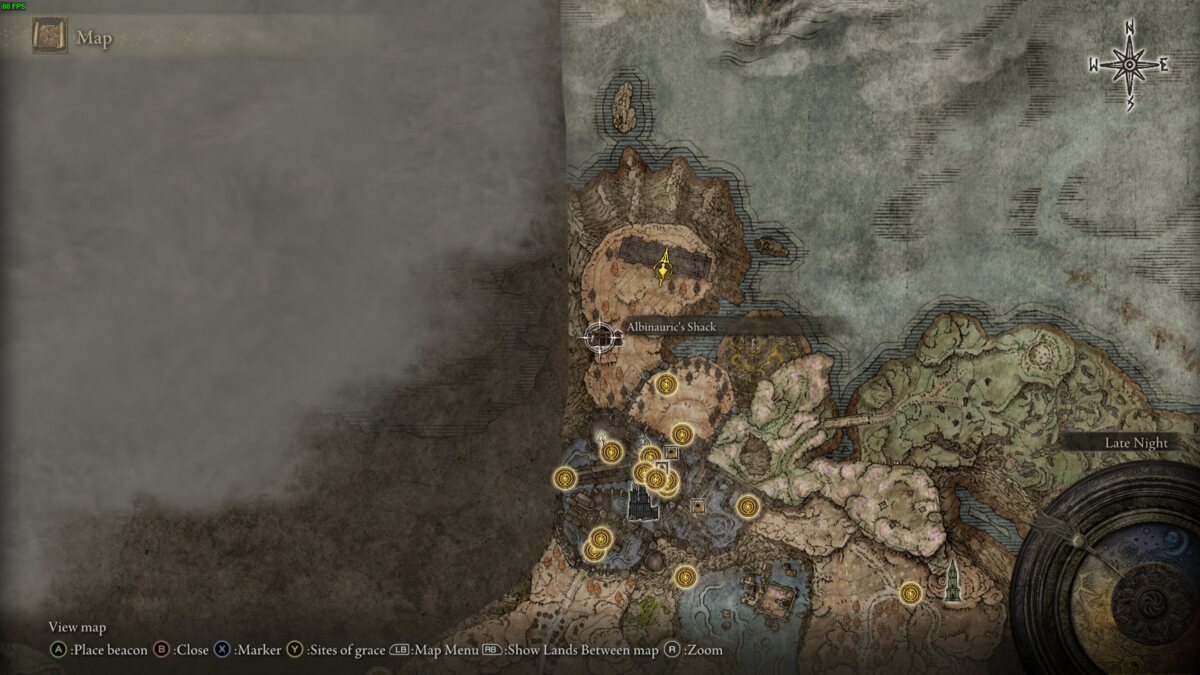 Elden Ring Shadow of the Erdtree: the realm of shadow map.