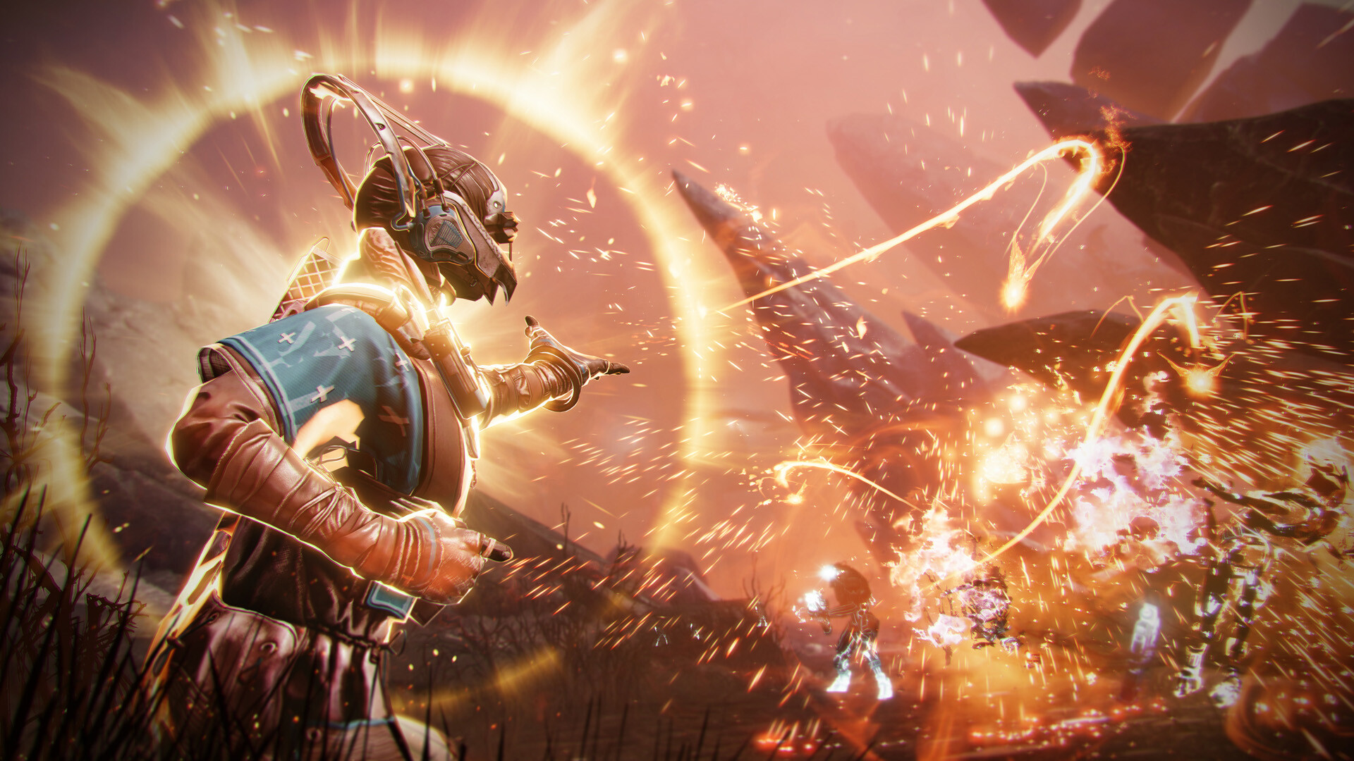 destiny 2 salvation's edge raid countdown - a warrior glows gold while attacking an enemy