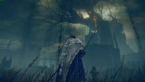 Elden Ring Shadow of the Erdtree: tarnished in the realm of shadow.
