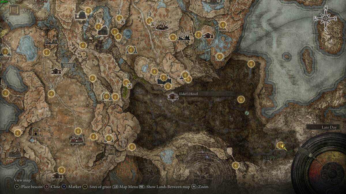 Elden Ring Shadow of the Erdtree: the realm of shadow map.