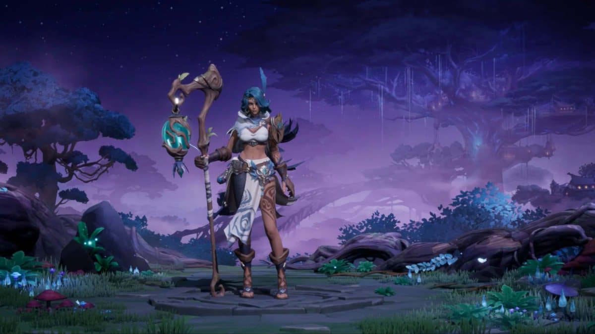A login image for the Necromancer in Tarisland