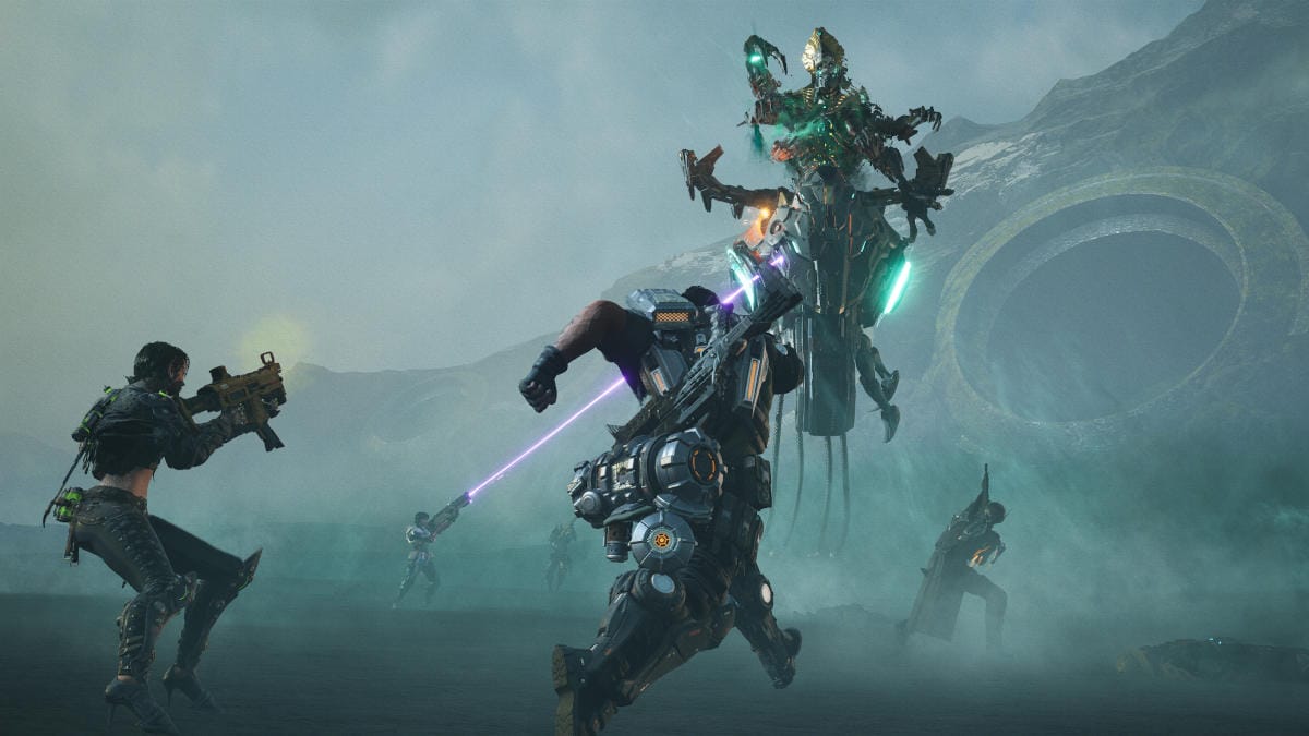 three soldiers fighting in the first descendant