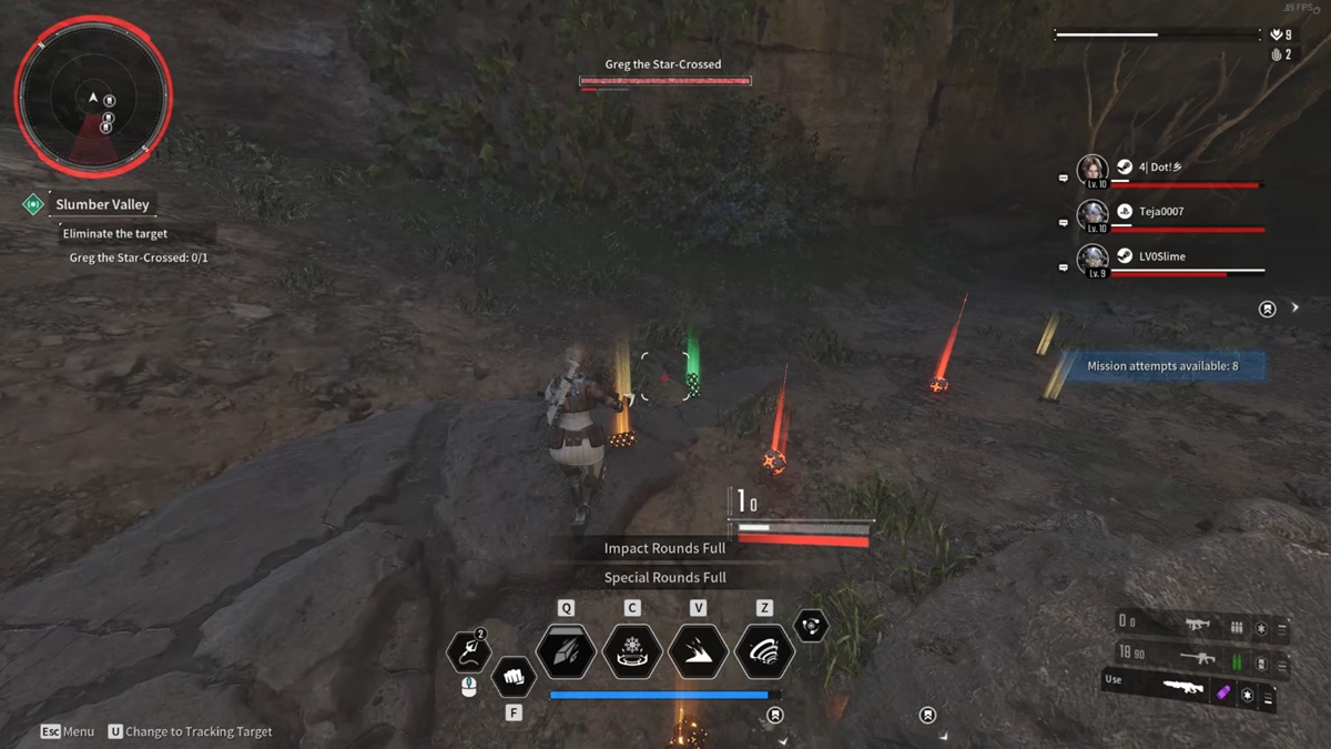 A player picks up ammo from the ground in The First Descendant.