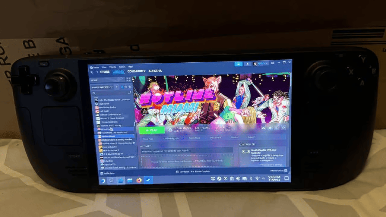 The Steam Deck OLED (Image Credit: VideoGamer)