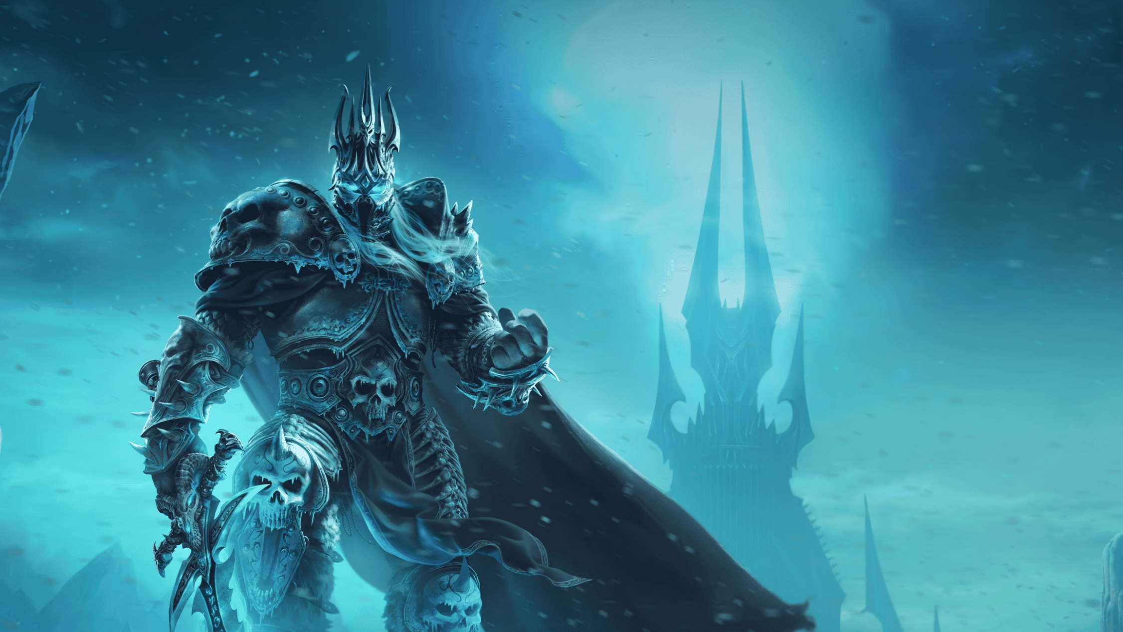 world of warcraft lich king - the lich king in WoW points a sword